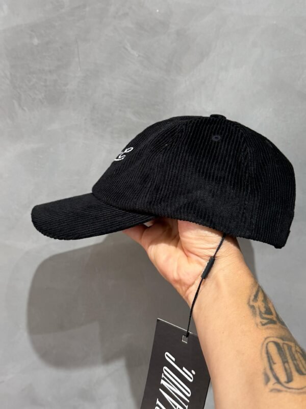 Boné Five Panel Plano C. Hat Corduroy Preto - Imagem 6