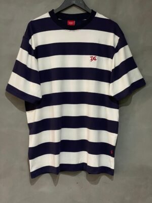 Camiseta Plano C. Listrada Marinho Off White