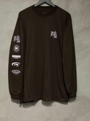 Camiseta Manga Longa Plano C. Sleeve Marrom