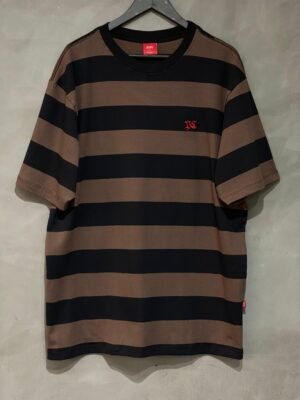 Camiseta Plano C. Listrada Preto Marrom