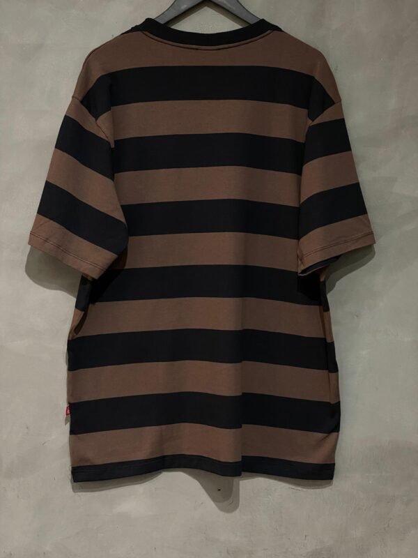Camiseta Plano C. Listrada Preto Marrom - Imagem 3