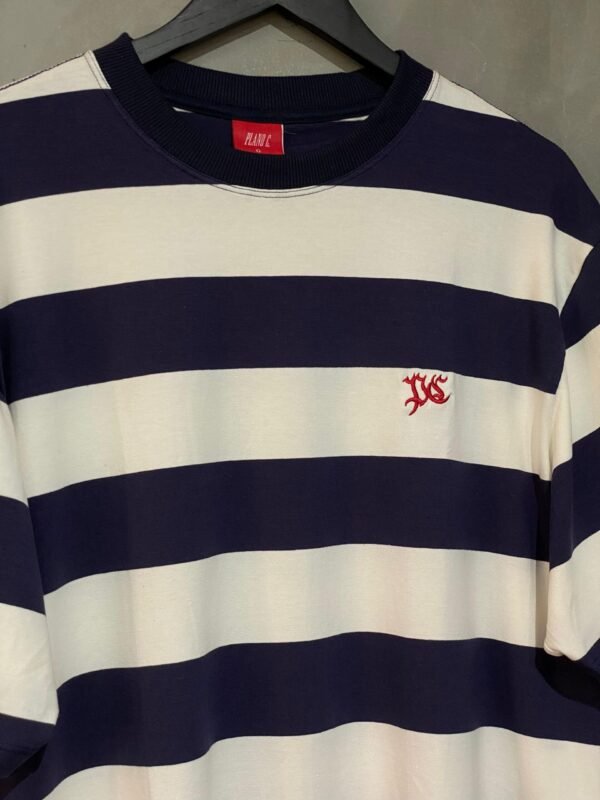 Camiseta Plano C. Listrada Marinho Off White - Imagem 2