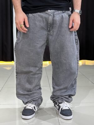 Calça Balão Jeans Estonado Claro