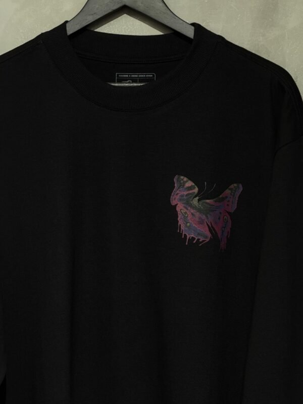Camiseta Manga Longa Premium Butterfly Preto - Imagem 5