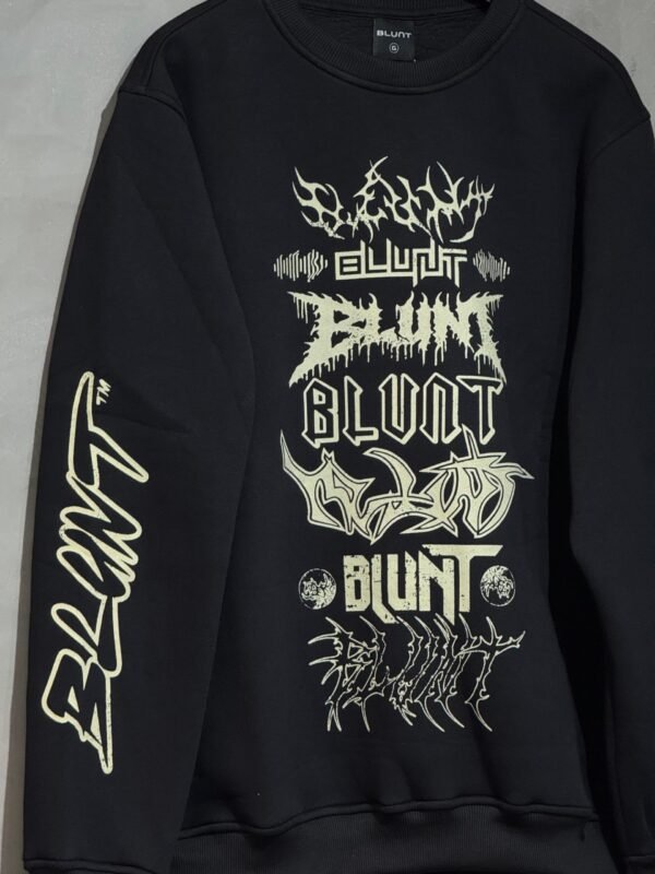 Moletom careca Blunt Reload preto, modelo confortável e moderno para uso casual.