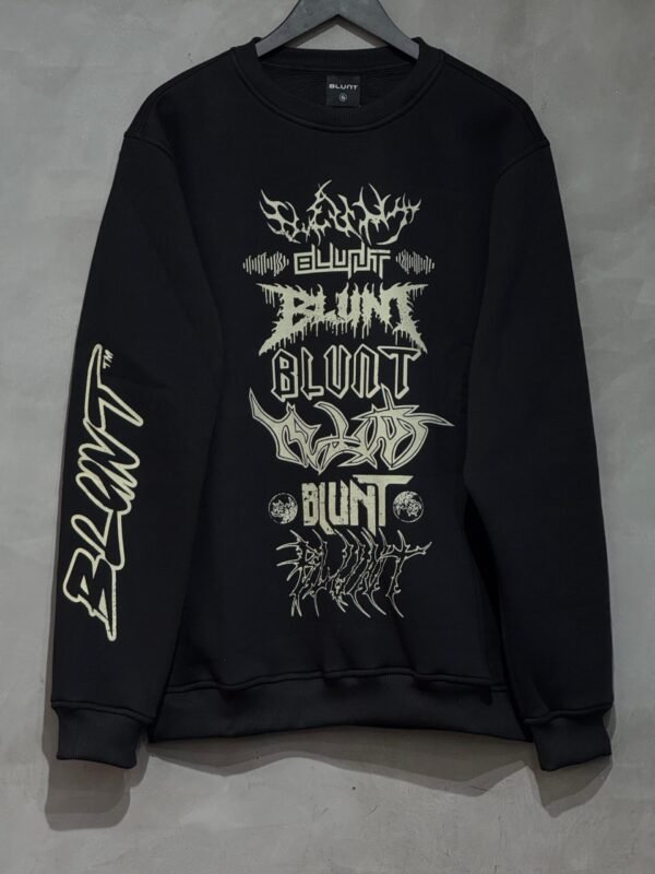 Moletom careca Blunt Reload preto, modelo confortável e moderno para uso casual.