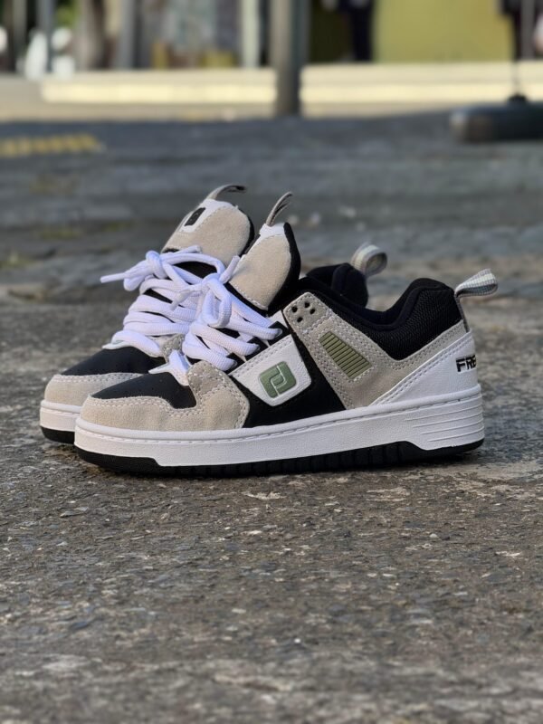 Tênis Freeday Ghetto Cinza Preto Branco - Imagem 7
