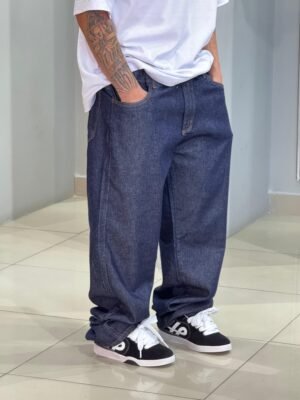 Calça Balão Loko Jeans Escuro