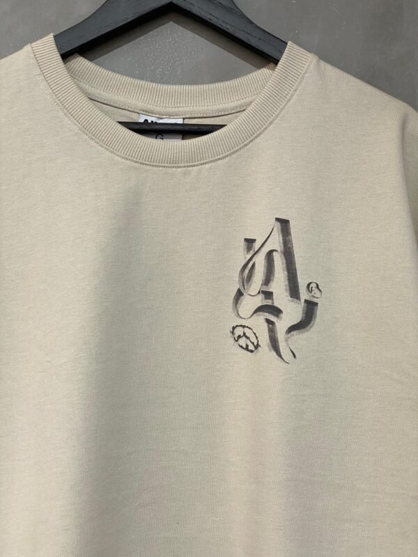 Camiseta Oversized Alive ALV Bege - Imagem 2