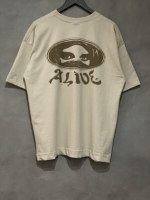 Camiseta Oversized Alive Arablc Bege
