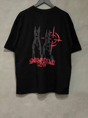 Camiseta Oversized Alive Dobermann Preto