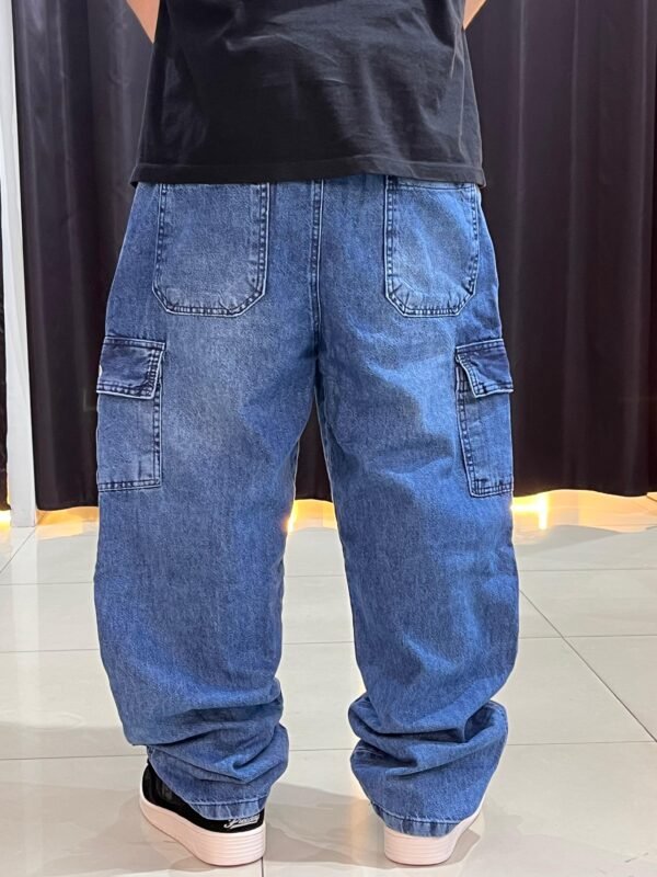 CALÇA CARGO LOKO JEANS ESCURO - Imagem 4