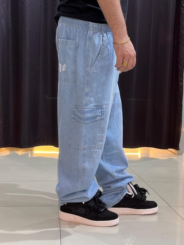 Calça Baggy Cargo Loko Jeans - Imagem 4