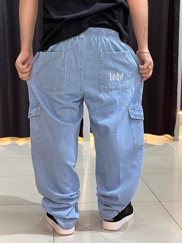 Calça Baggy Cargo Loko Jeans - Imagem 3