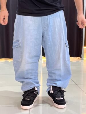 Calça Baggy Cargo Loko Jeans