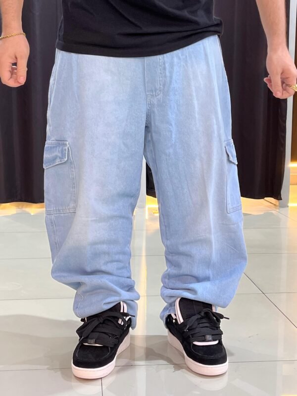 Calça Baggy Cargo Loko Jeans