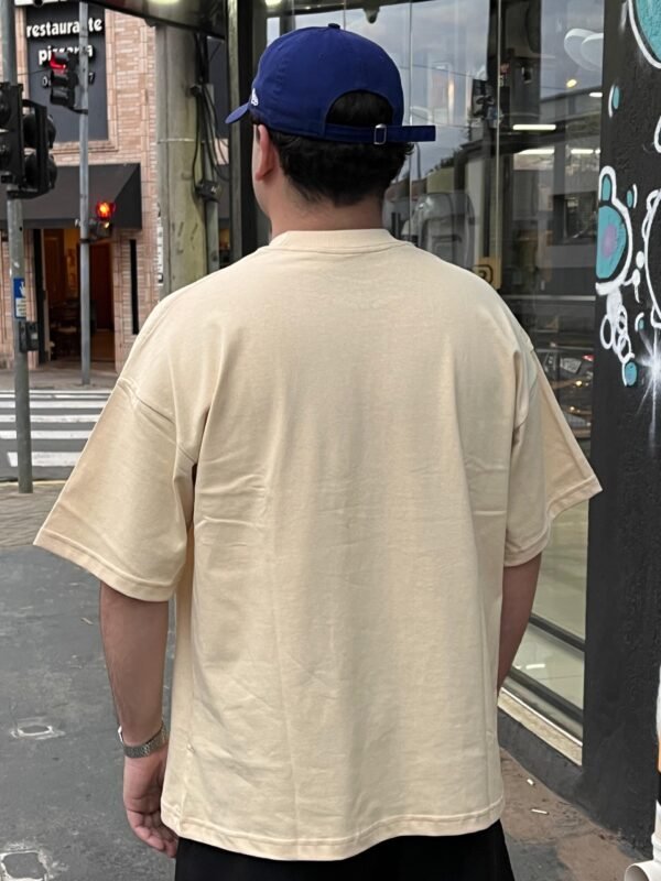 Camiseta Diamond Brillant Oversized Bege - Imagem 2