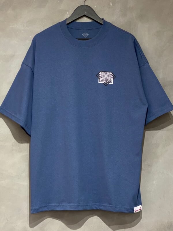 Camiseta Diamond Retro Oversized Azul Gelo - Imagem 2