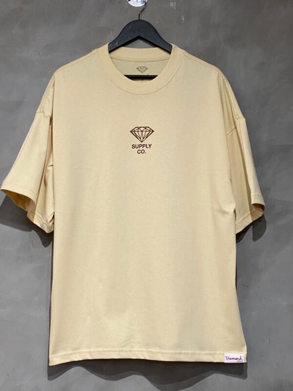 Camiseta Diamond Brillant Oversized Bege - Imagem 6