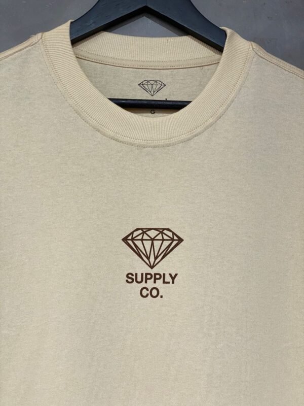 Camiseta Diamond Brillant Oversized Bege - Imagem 3
