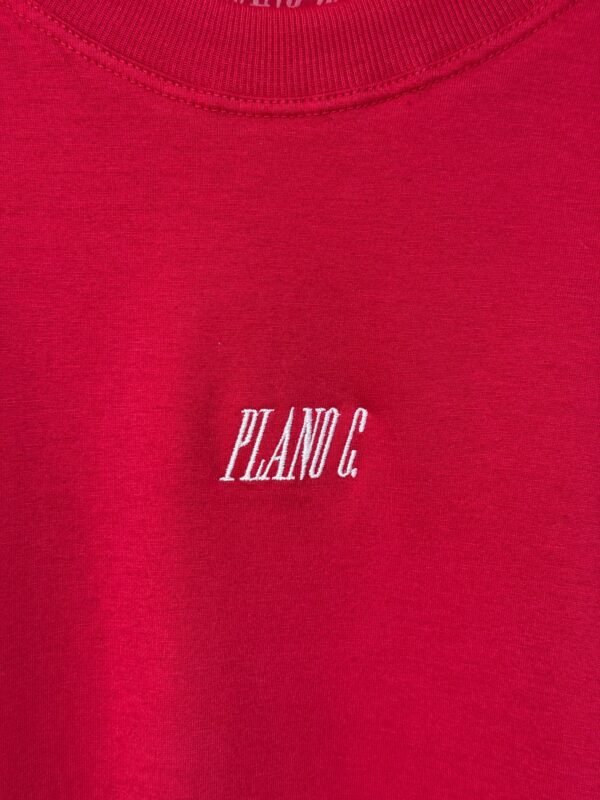 Camiseta Plano C. Logo Bordado Vermelho - Imagem 3