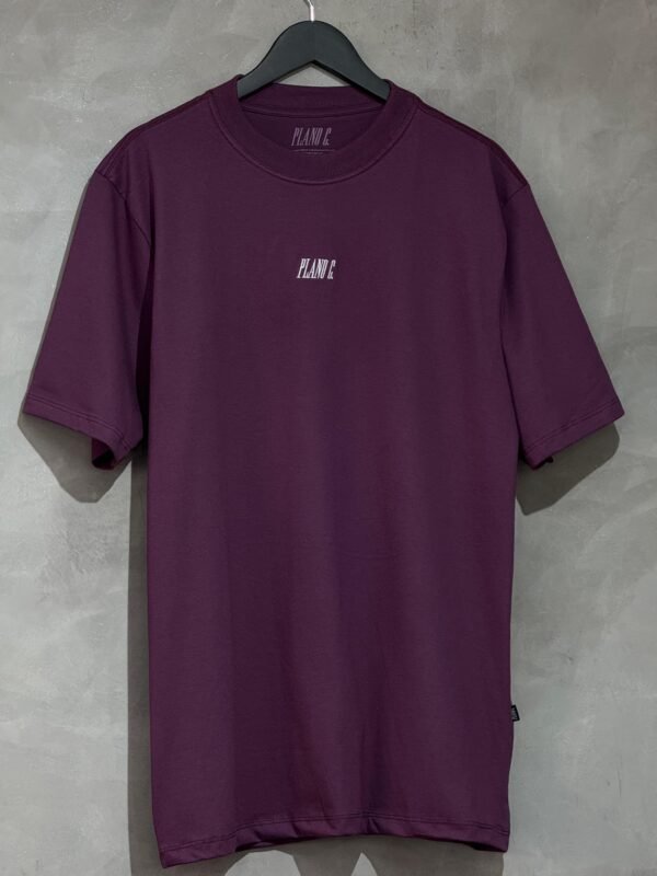 Camiseta Plano C. Logo Bordado Roxo