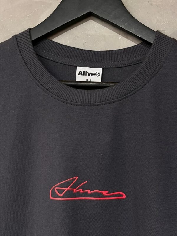 Camiseta Oversized Alive Circuit Cinza - Imagem 2