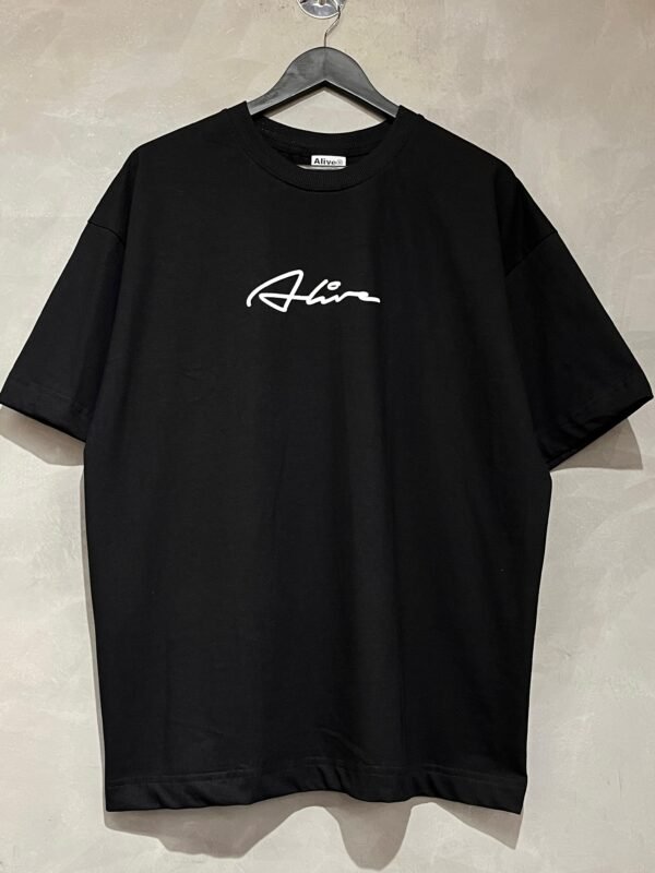 Camiseta Oversized Alive Line Preto