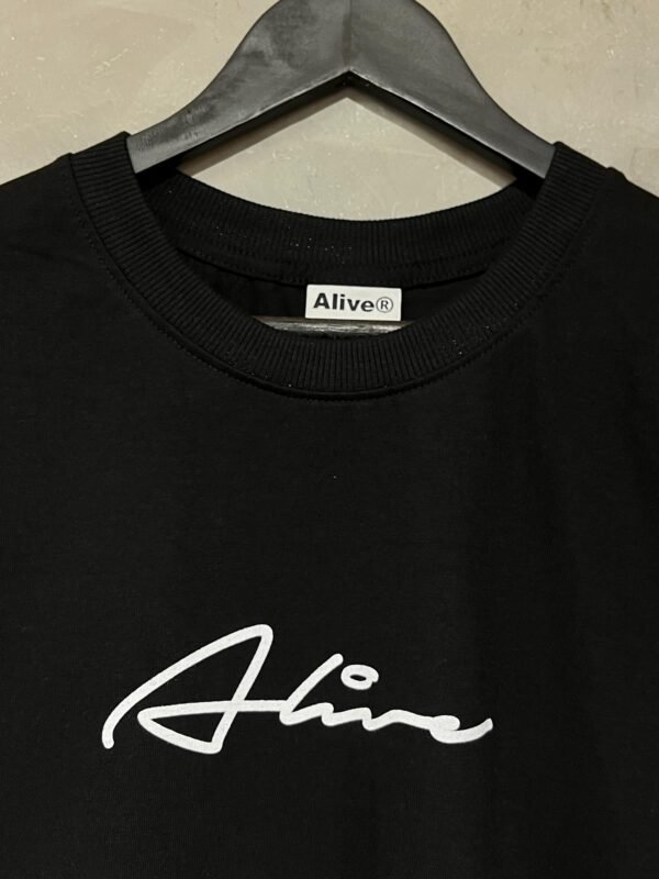 Camiseta Oversized Alive Line Preto - Imagem 2