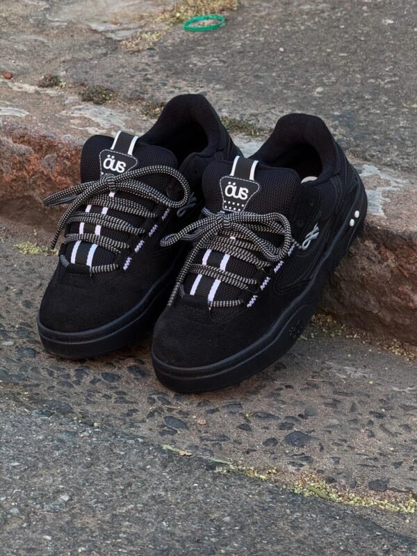 Tenis OUS Fluente GTX Preto Branco Preto - Imagem 4