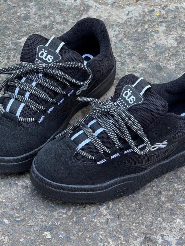 Tenis OUS Fluente GTX Preto Branco Preto - Imagem 10
