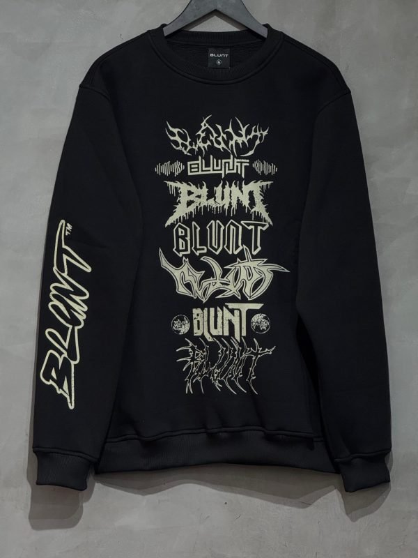 Moletom careca Blunt Reload preto, modelo confortável e moderno para uso casual.