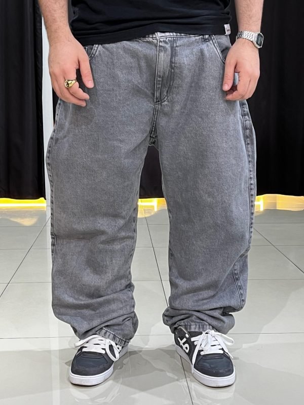 Calça Balão Jeans Estonado Claro