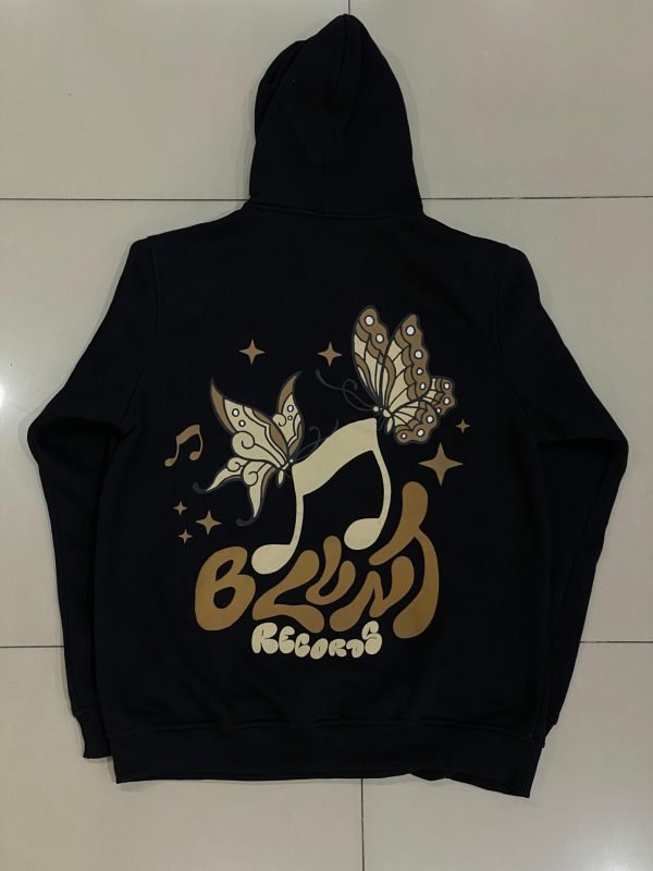 Moletom Canguru Blunt Tuneflies Preto