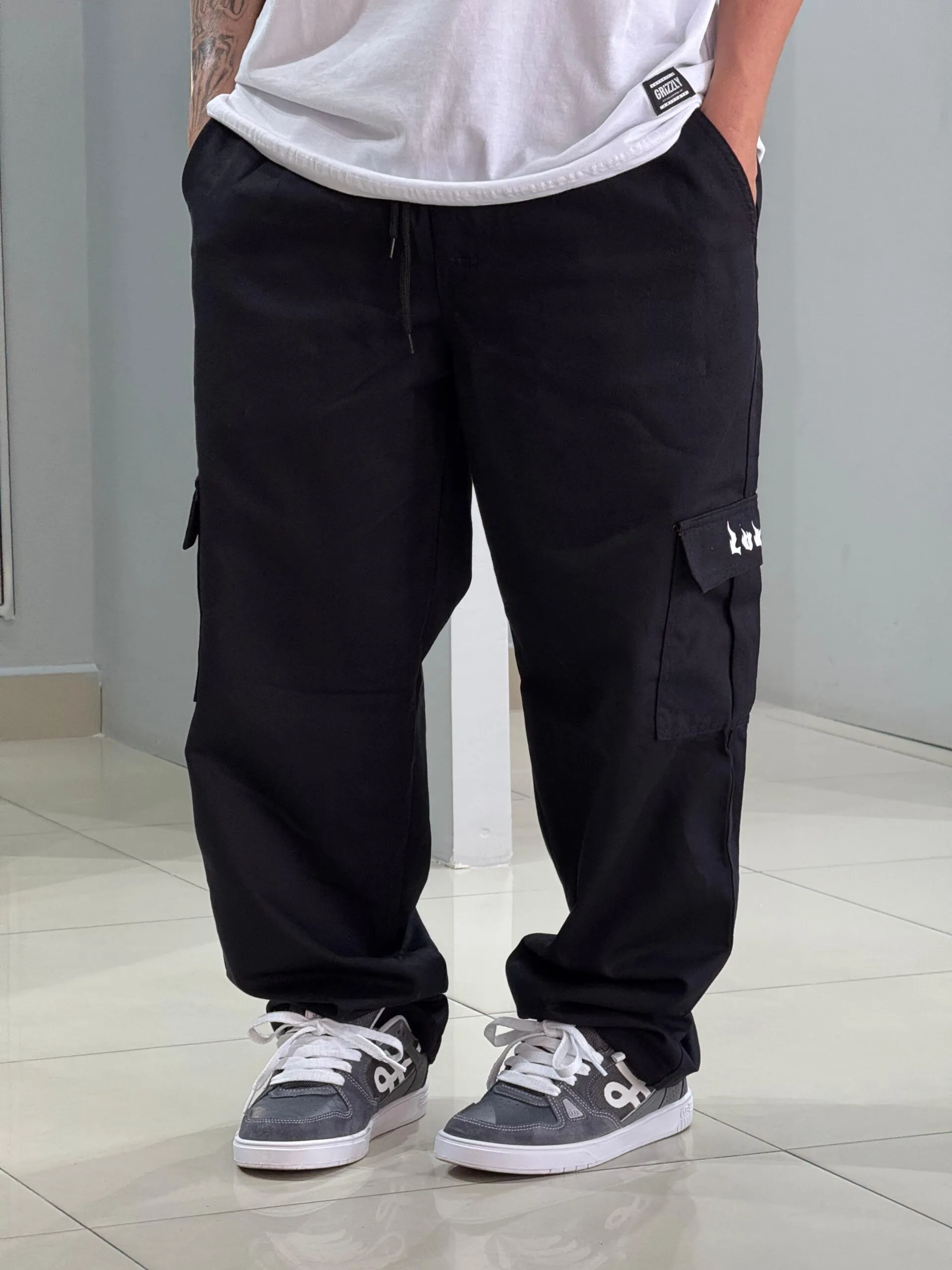 CALÇA CARGO LOKO PRETA - Imagem 5