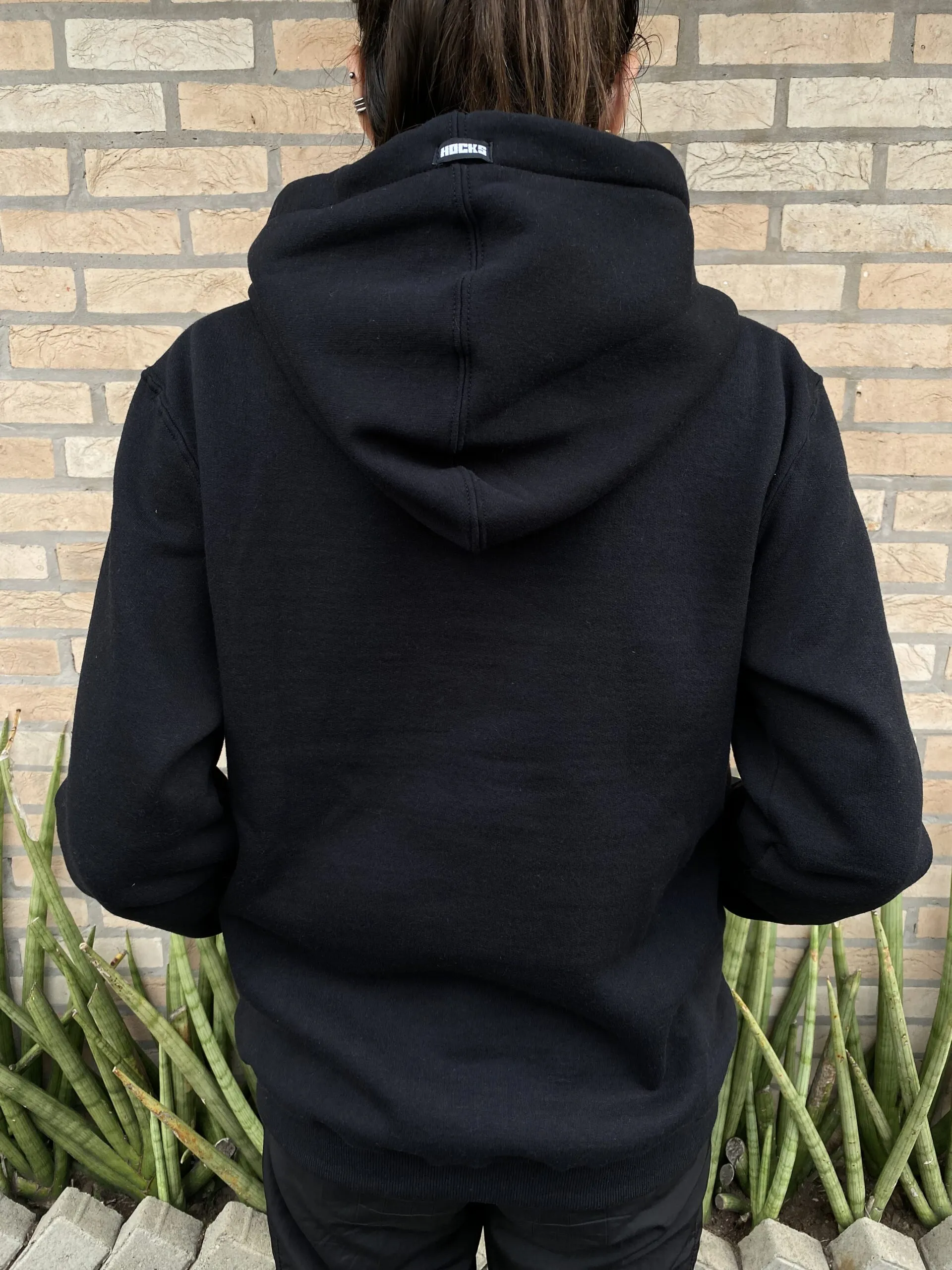 MOLETOM HOCKS CANGURU PRETO FEMININO - Imagem 3