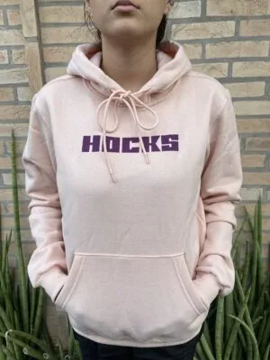 MOLETOM HOCKS CANGURU ROSE FEMININO