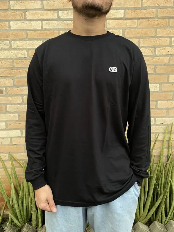 CAMISETA HOCKS MANGA LONGA BASICA PRETA