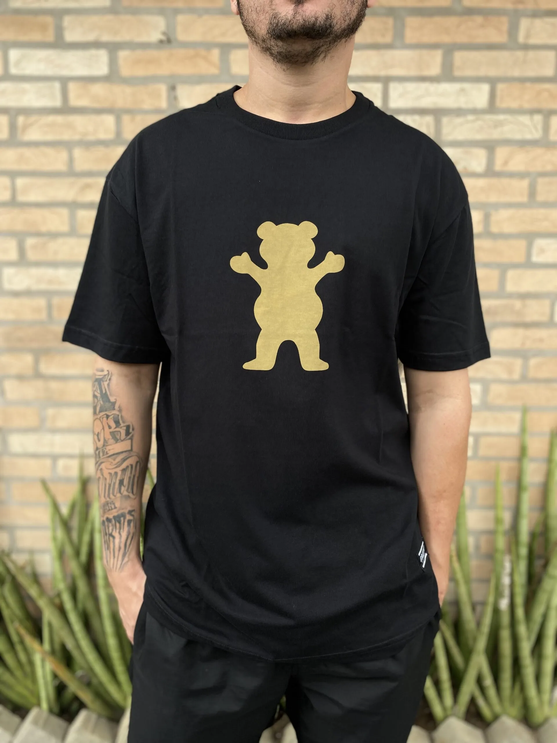 CAMISETA GRIZZLY OG BEAR TEE PRETA