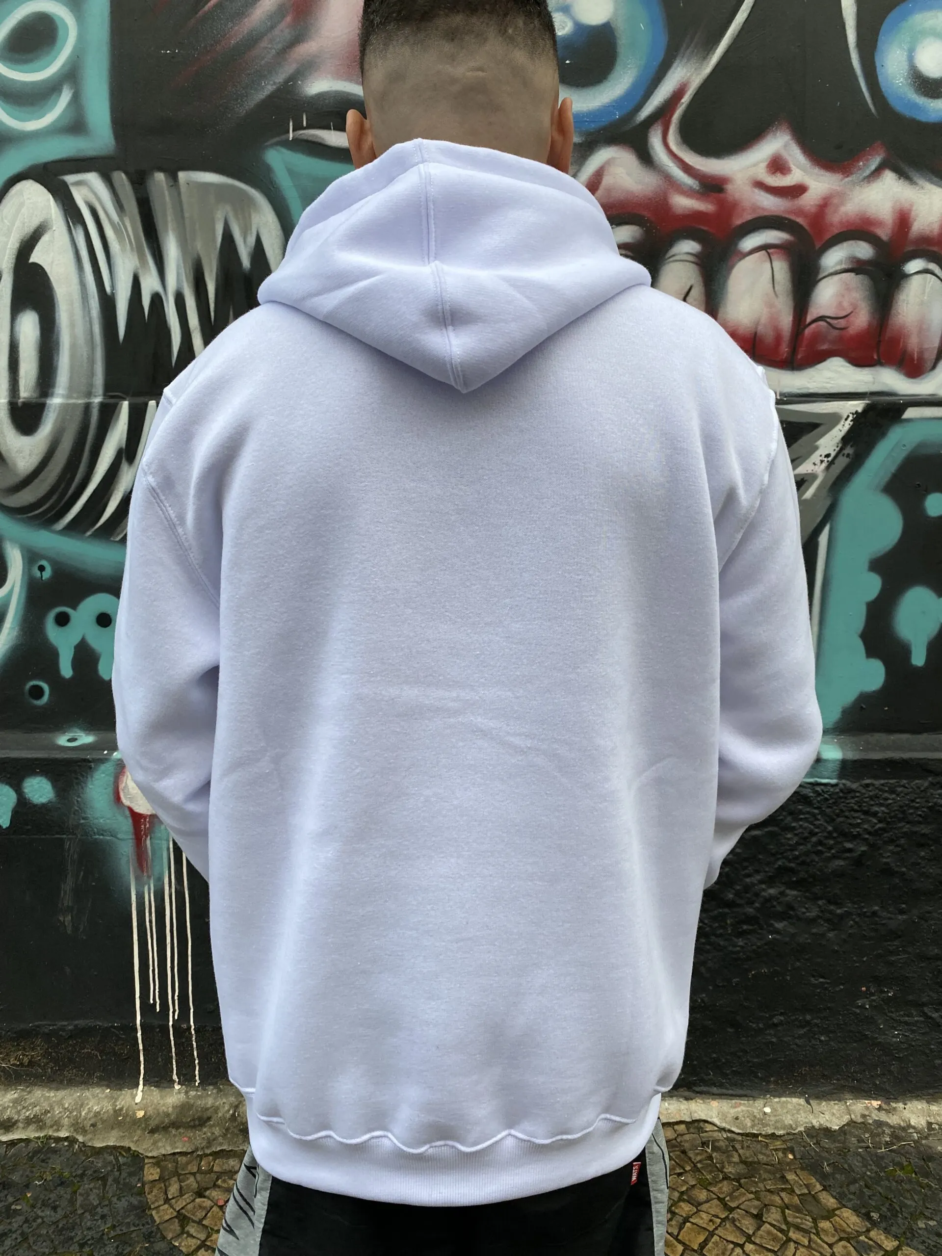 MOLETOM CANGURU GRIZZLY OG STAMP HOODIE BRANCO - Imagem 4
