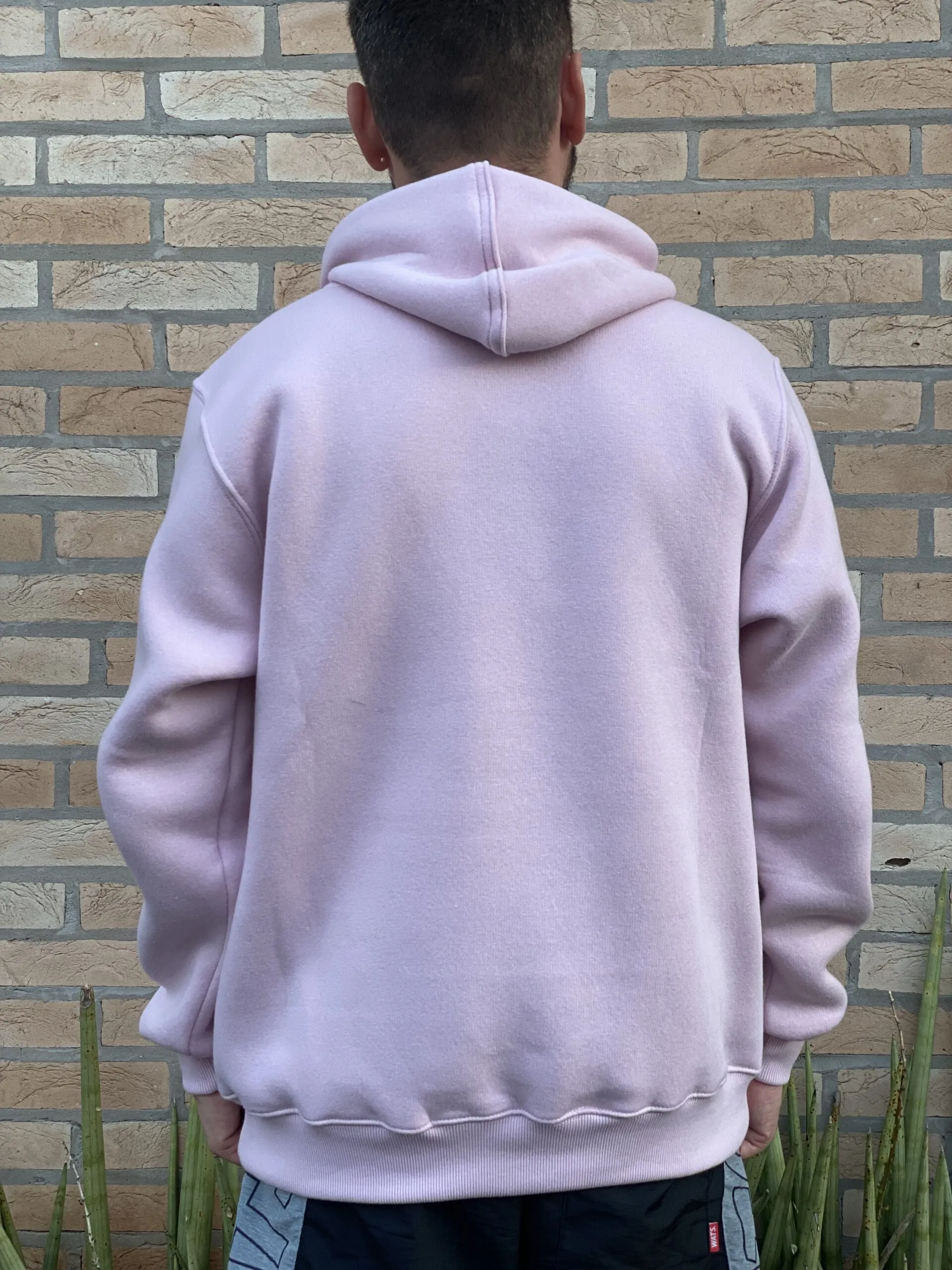 MOLETOM CANGURU HOCKS LOGO ROSA - Imagem 3