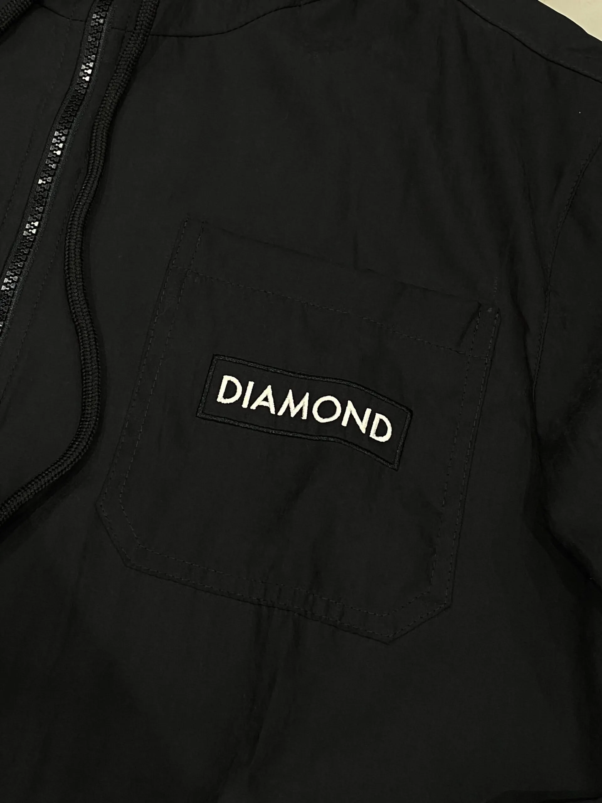 CORTA VENTO DIAMOND SIMPLICITY ZIP UP PRETO - Imagem 2