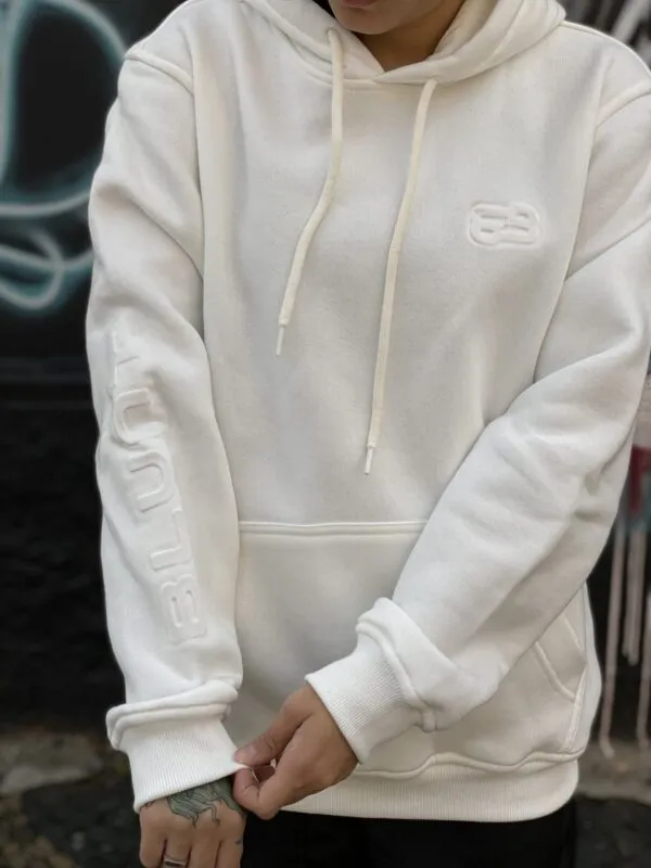 MOLETOM CANGURU BLUNT SOON HIGH OFF WHITE - Imagem 3