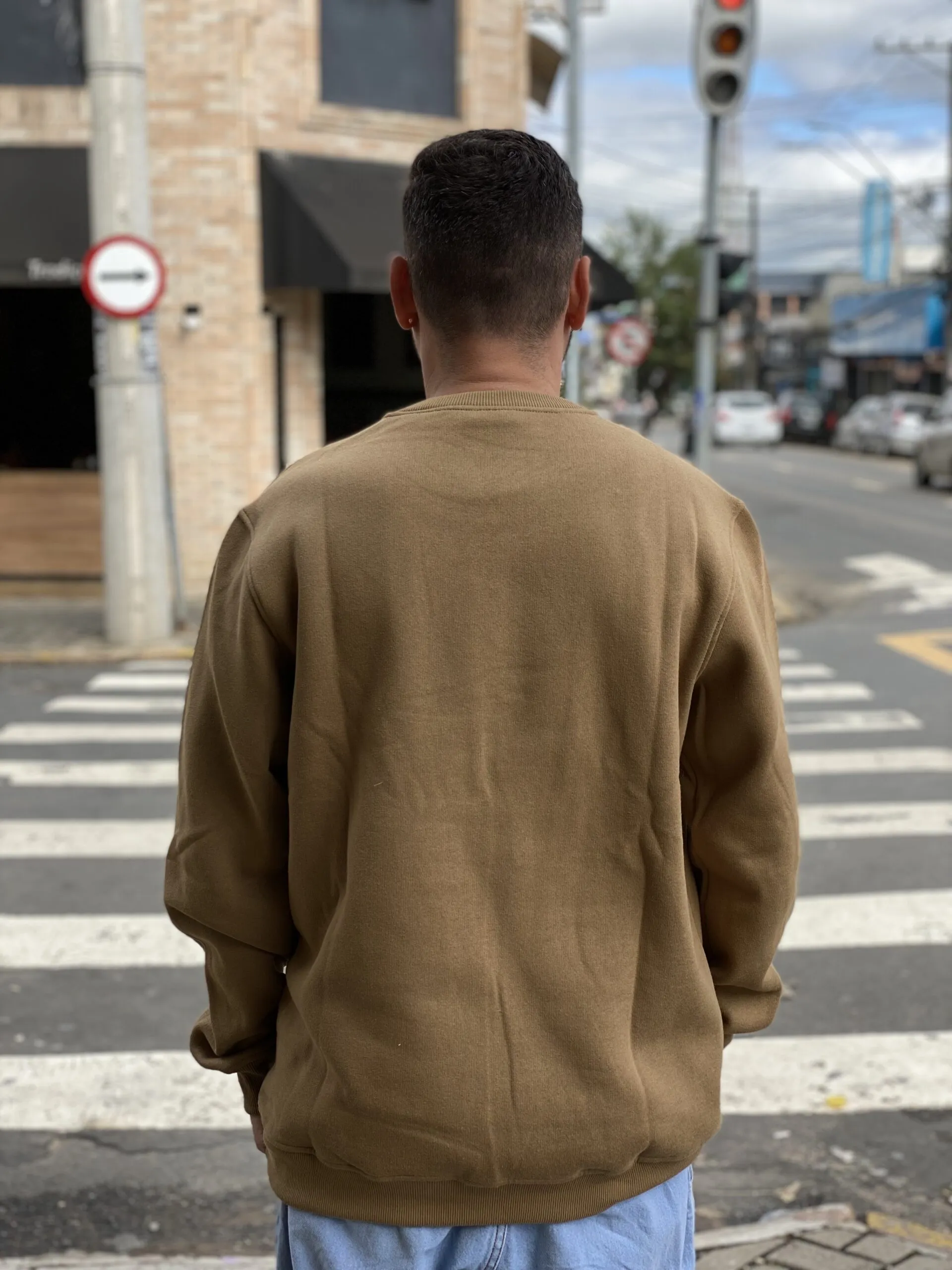 MOLETOM CARECA BASICO BLUNT CAQUI - Imagem 3