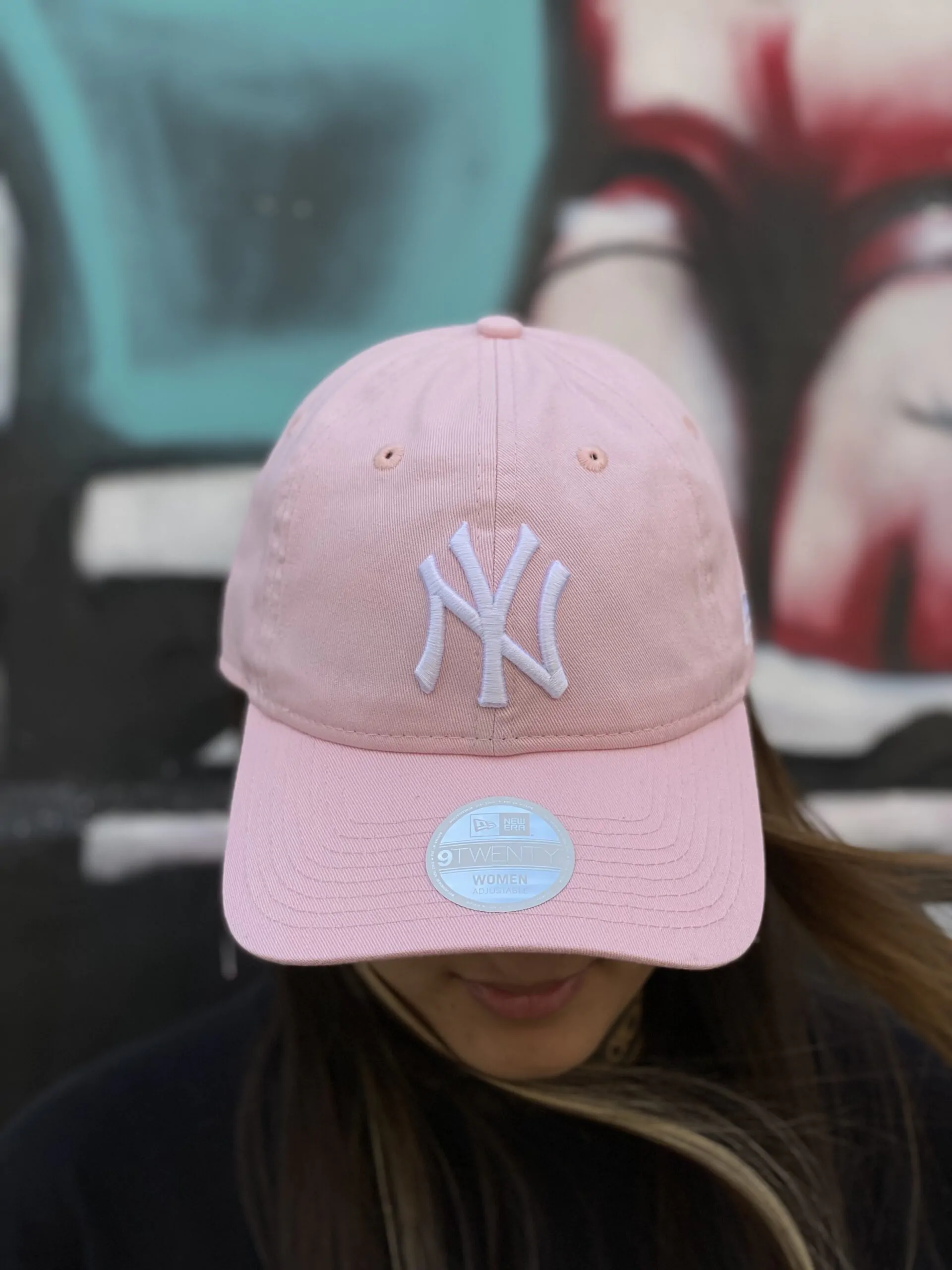BONÉ NEW ERA ABA CURVA NY FEMININO ROSA