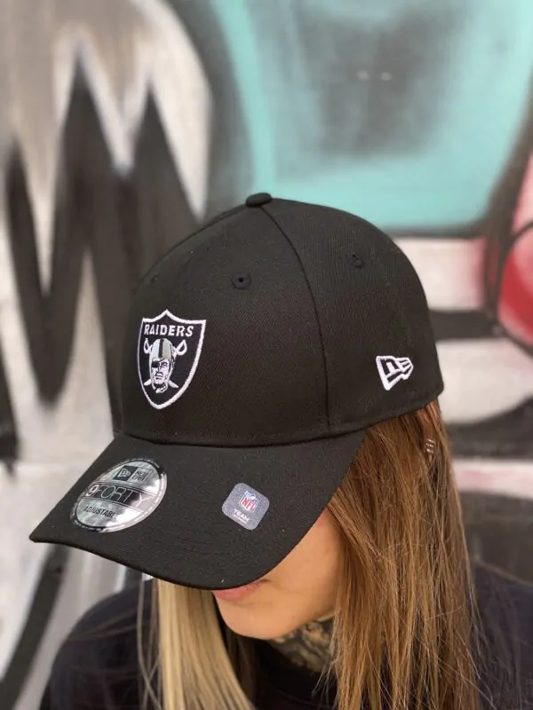 BONÉ NEW ERA ABA CURVA NFL RAIDERS PRETO - Imagem 2