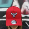 BONÉ NEW ERA ABA CURVA NBA CHICACO BULLS VERMELH