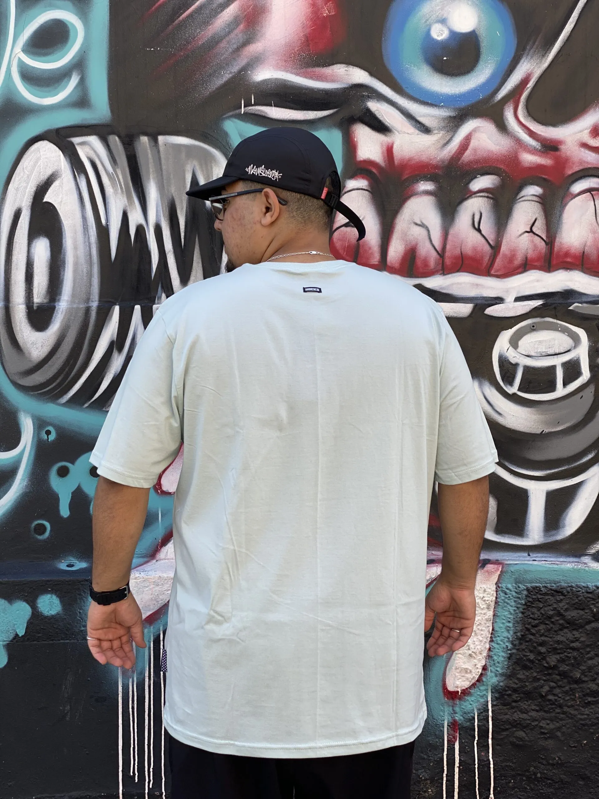 CAMISETA HOCKS PLUS SIZE LOGO VERDE CLARO - Imagem 3