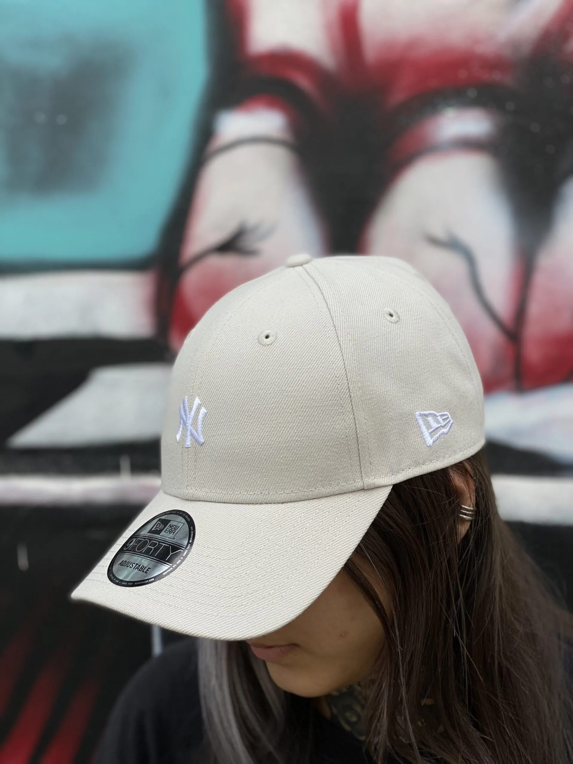 BONÉ NEW ERA ABA CURVA MLB MINI NY BEGE - Imagem 2