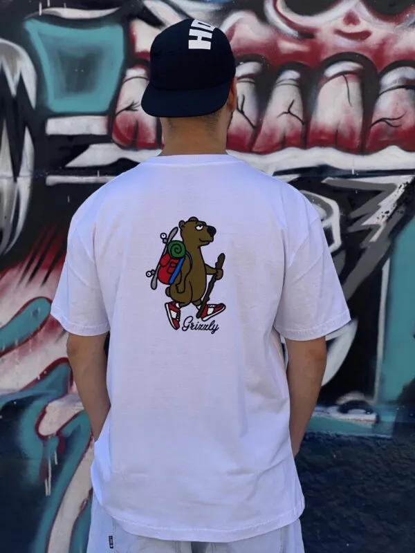 CAMISETA GRIZZLY HITCH HIKE BRANCO - Imagem 4